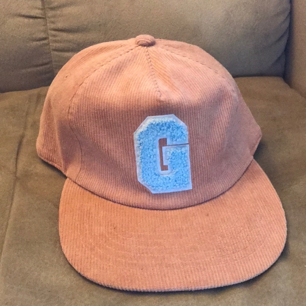 Gift Intl Brand Salmon Colored Corduroy SnapBack Hat